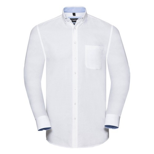 CAMISA OXFORD PRE LAVADA MANGA LARGA REF R920M RUSSELL