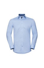 CAMISA HERRINGBONE CONTRASTE MANGA LARGA REF R964M RUSSELL